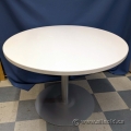 Haworth 42" White Round Office Meeting Table